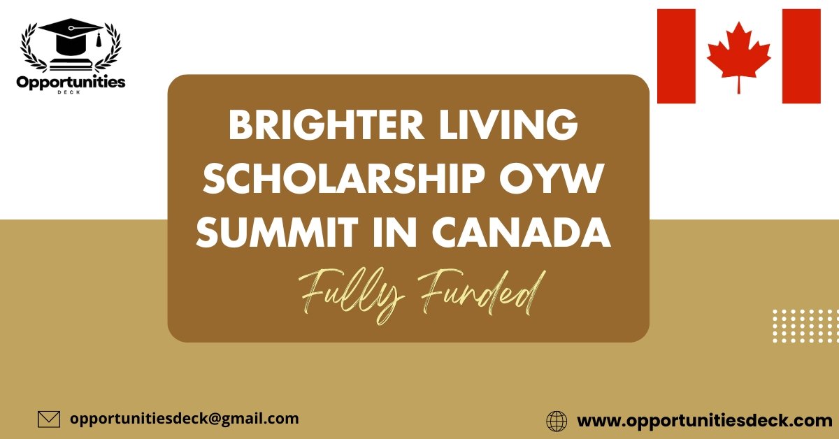 Brighter Living Scholarship OYW Summit in Canada