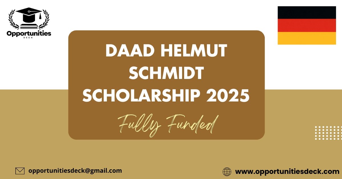 DAAD Helmut Schmidt Scholarship 2025 i Study in Germany (Fully Funded