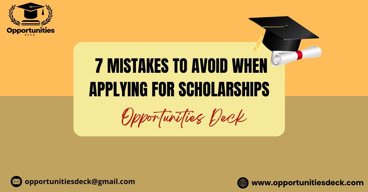 Common Mistakes While applying for Scholarship Logo