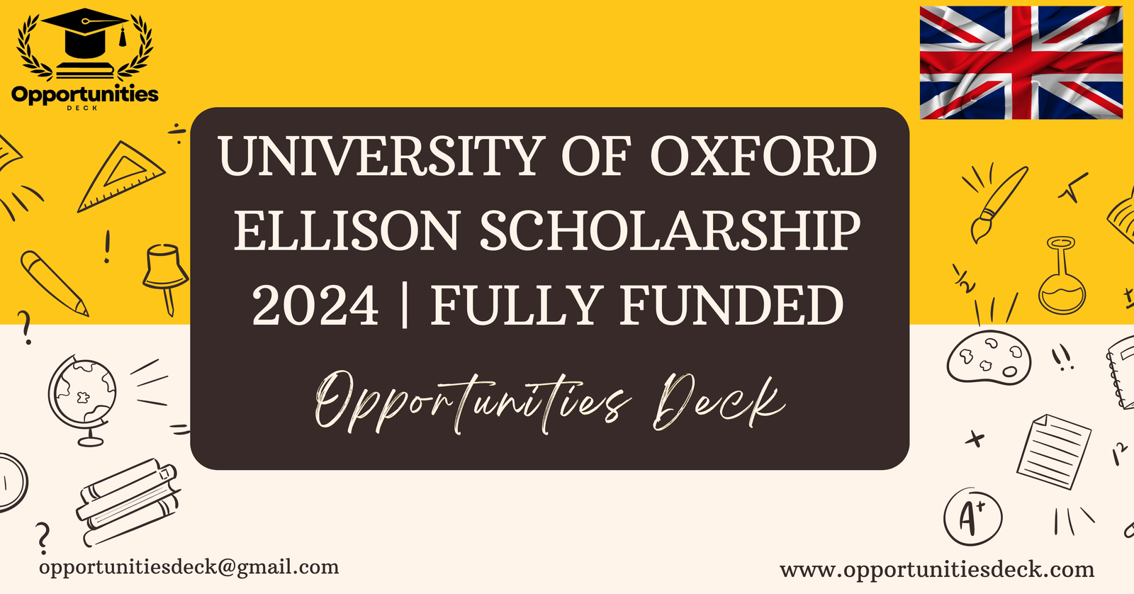 UNIVERSITY OF OXFORD ELLISON SCHOLARSHIP