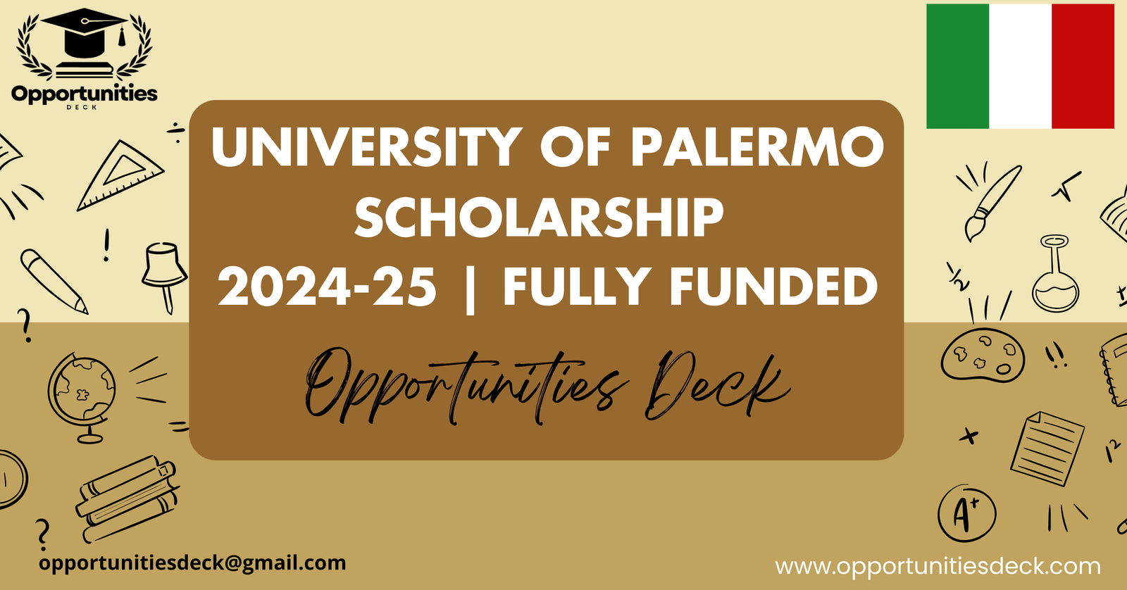 UNIVERSITY OF PALERMO SCHOLARSHIP 2024-25 | FULLY FUNDED ...